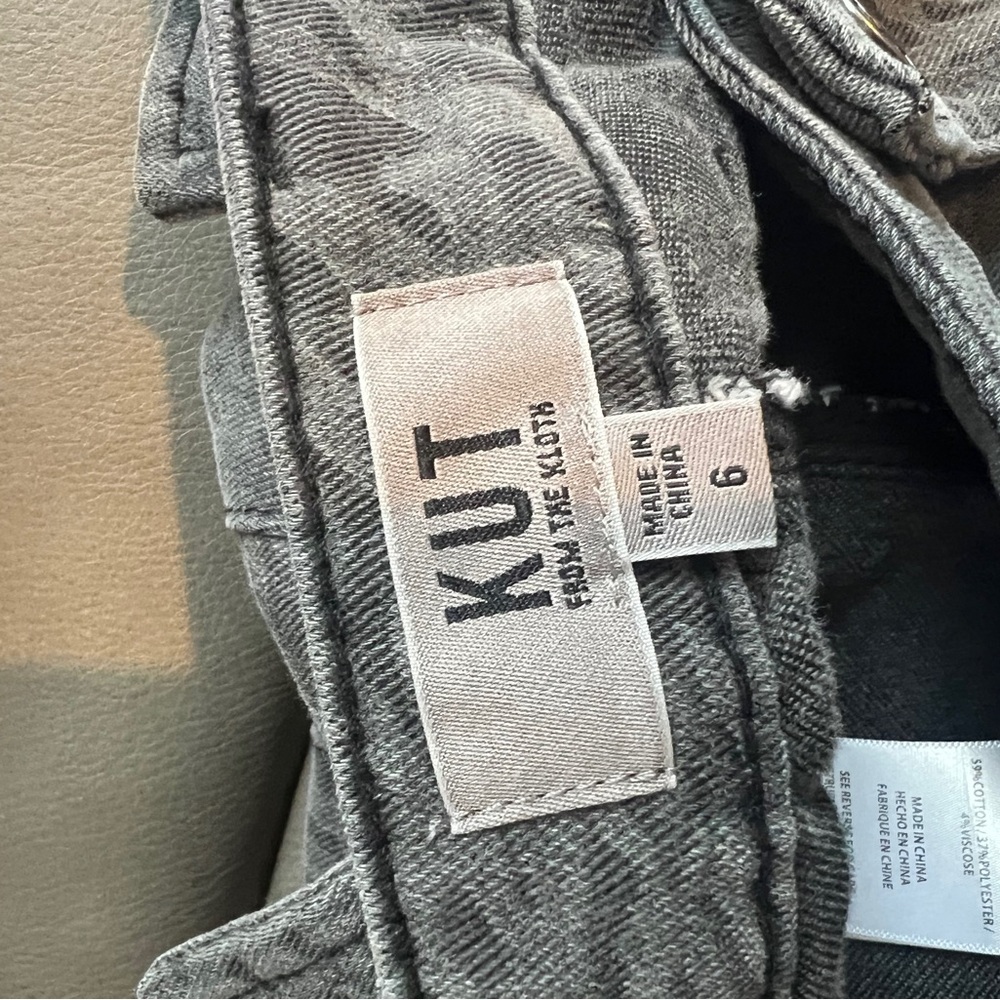 Kut from the Kloth Ashton Wide Leg Pants in Gray - Picture 4 of 7